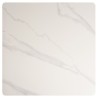 ICARE - Conjunto n.º 2: mesa bistró 70x70cm de cerámica marmoleado blanco