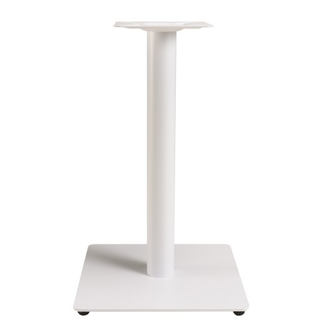 Table bistrot 70x70cm en céramique marbré blanc | Macabane