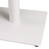 ICARE - Set nr. 3: bistrotafel 70x70cm van keramiek wit gemarmerd