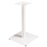 ICARE - Set no. 3: bistro table 70x70cm in white marbled ceramic