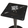 ICARE - Set no. 3: bistro table 70x70cm in black marbled ceramic