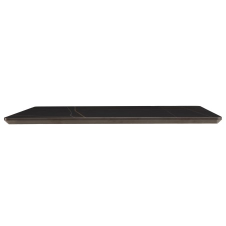ICARE - Set no. 1: folding bistro table 70x70cm in black marbled ceramic