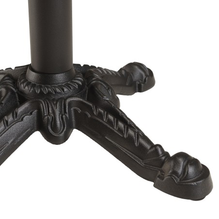 ICARE - Set no. 1: folding bistro table 70x70cm in black marbled ceramic