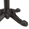 Table bistrot 70x70cm pliable en céramique marbré noir | Macabane