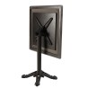 ICARE - Set n. 1: tavolo bistrot 70x70cm pieghevole in ceramica marmorizzato nero