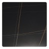 ICARE - Set n. 1: tavolo bistrot 70x70cm pieghevole in ceramica marmorizzato nero