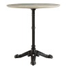 ICARE - Set no. 2: bistro table D70cm in green marbled ceramic