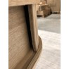 Console ovale 80x30cm en bois couleur naturelle | Macabane