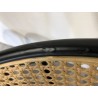 Seconde main - Lot de 2 chaises  - Assise tissu noir - Effet cannage