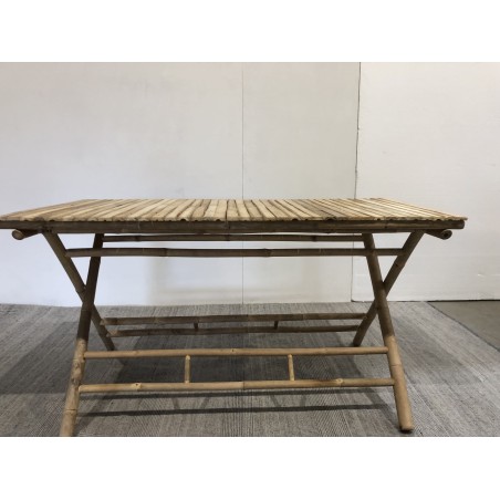 140x70cm folding bamboo dining table | Macabane Furniture