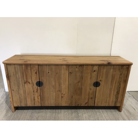 SANDY - Sideboard with 4 Doors Recycled Pine Wood | Functional and Elegant Storage Solution