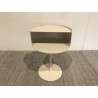 Table d'appoint ronde en acier beige D35cm | Collection Agathe