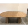 SECOND-HAND - Round extendable dining table L120/160/200