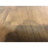 Table d'appoint plateau en manguier pied métal ivoire | Seconde main