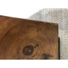 Table basse poutres 120x60cm bois Suar pieds noirs | Seconde Main