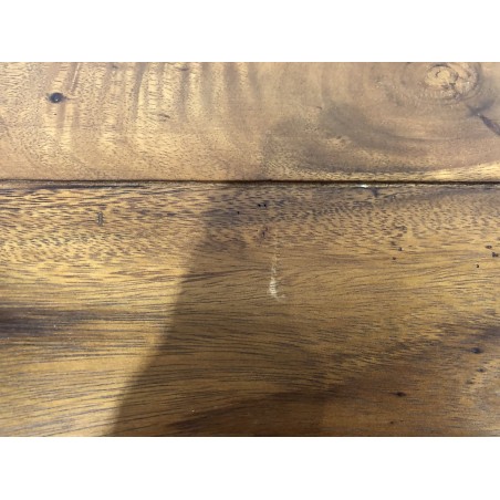 Coffee table with beams, 120x60cm, Suar wood, black legs | Second Hand
