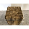 SAM Square Side Table 'S' 34x34cm Recycled Teak Wood