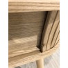 Console ovale 80x30cm en bois couleur naturelle | Macabane