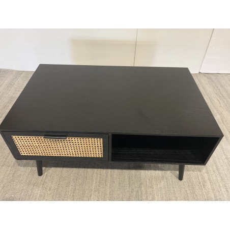 Table basse noire bois - Seconde Main