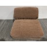 Multi-position single armchair in old pink fabric ANGELE
