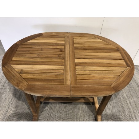 FUN Garden Table - Teak Wood - Oval - 120/180 x 90 cm