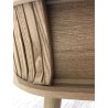 Console ovale 80x30cm en bois couleur naturelle | Macabane
