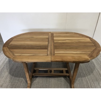 FUN - Garden Table for 6/8 People - Teak Wood - 150/200*90 cm