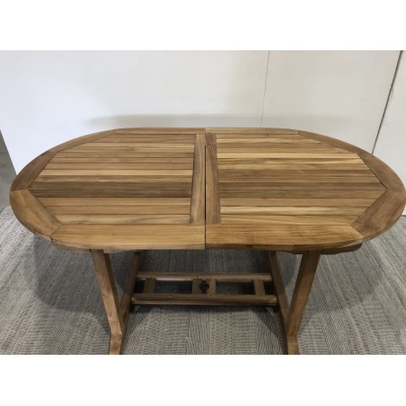 FUN - Garden Table for 6/8 People - Teak Wood - 150/200*90 cm