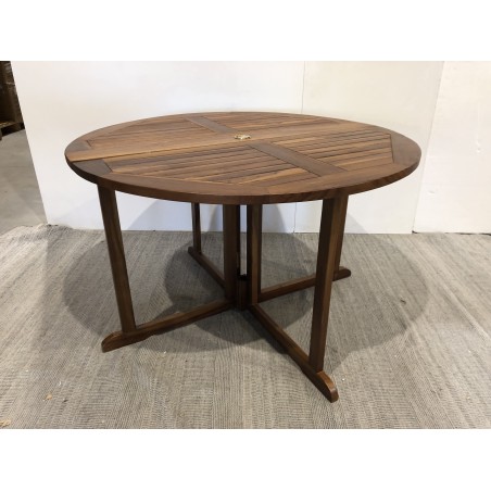 SECONDE MAIN - Table papillon en bois Teck huilé