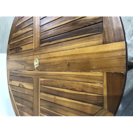 SECONDE MAIN - Table papillon en bois Teck huilé