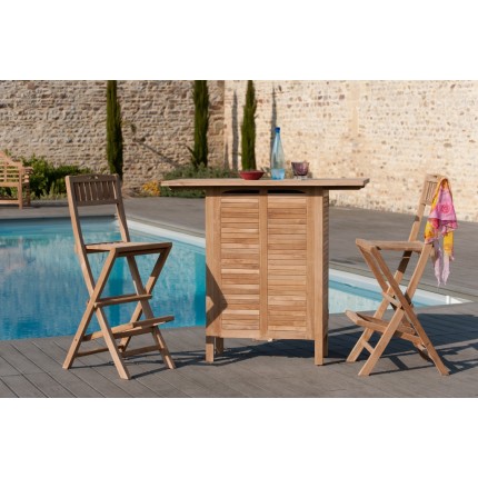 FUN Teak Wood Garden Bar - Premium Solid Teak Outdoor Furniture