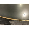 Round coffee table 120x120cm in black iron with gold trim | SECOND-HAND