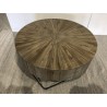 CLARA Round Coffee Table 90x90cm - Natural Teak Wood