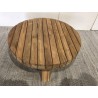 Seconde Main | Table basse jardin ronde en teck recyclé
