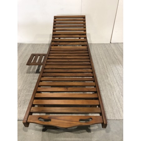 Bain de soleil en bois Teck huilé - Seconde Main