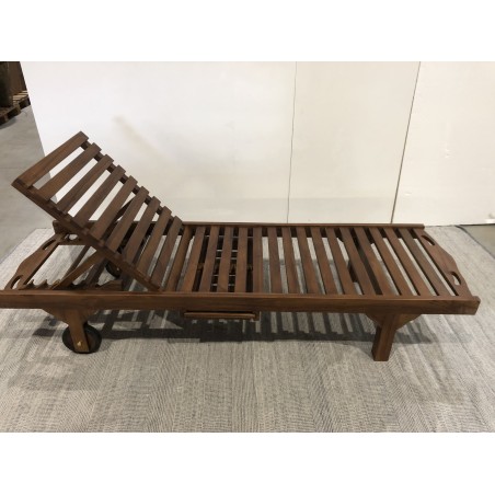 Oiled teak sun lounger - Second-hand