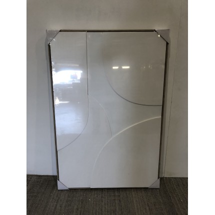 Décoration murale 83x123cm formes abstraites blanches | Seconde main