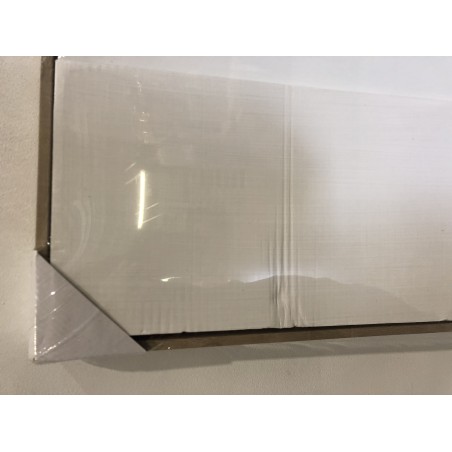 Wall decoration 83x123cm white abstract shapes in relief | Second Hand