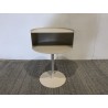 Table d'appoint ronde en acier beige D35cm | Seconde Main