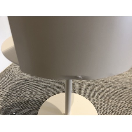 Table d'appoint ronde en acier beige D35cm | Collection Agathe