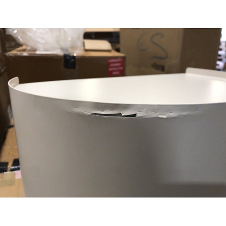Table d'appoint ronde en acier beige | Seconde Main