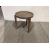 Ronde tuinbijzettafel HECTOR - Beton 50x50 cm