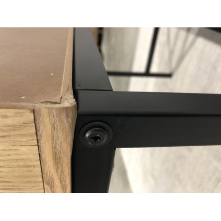SECONDE MAIN - Console 2 tiroirs cannage naturel