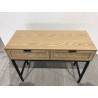 SECOND HAND | Console table with 2 drawers, natural cane finish
