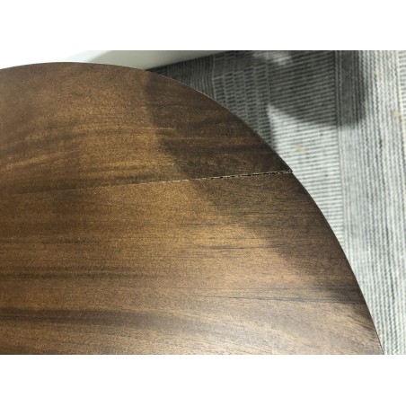 Table basse carré en manguier pied couleur ivoire | Seconde Main