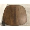 Table basse carré en manguier pied couleur ivoire | Seconde Main