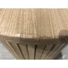 Buffet ovale 80x33cm en bois couleur naturelle | Seconde Vie