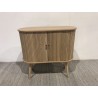 Buffet ovale 80x33cm en bois couleur naturelle | Seconde Vie