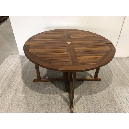 SECONDE MAIN - Table papillon en bois Teck huilé