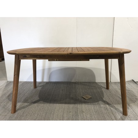 Table de jardin extensible en acacia huilé 150/200x100cm - Seconde main
